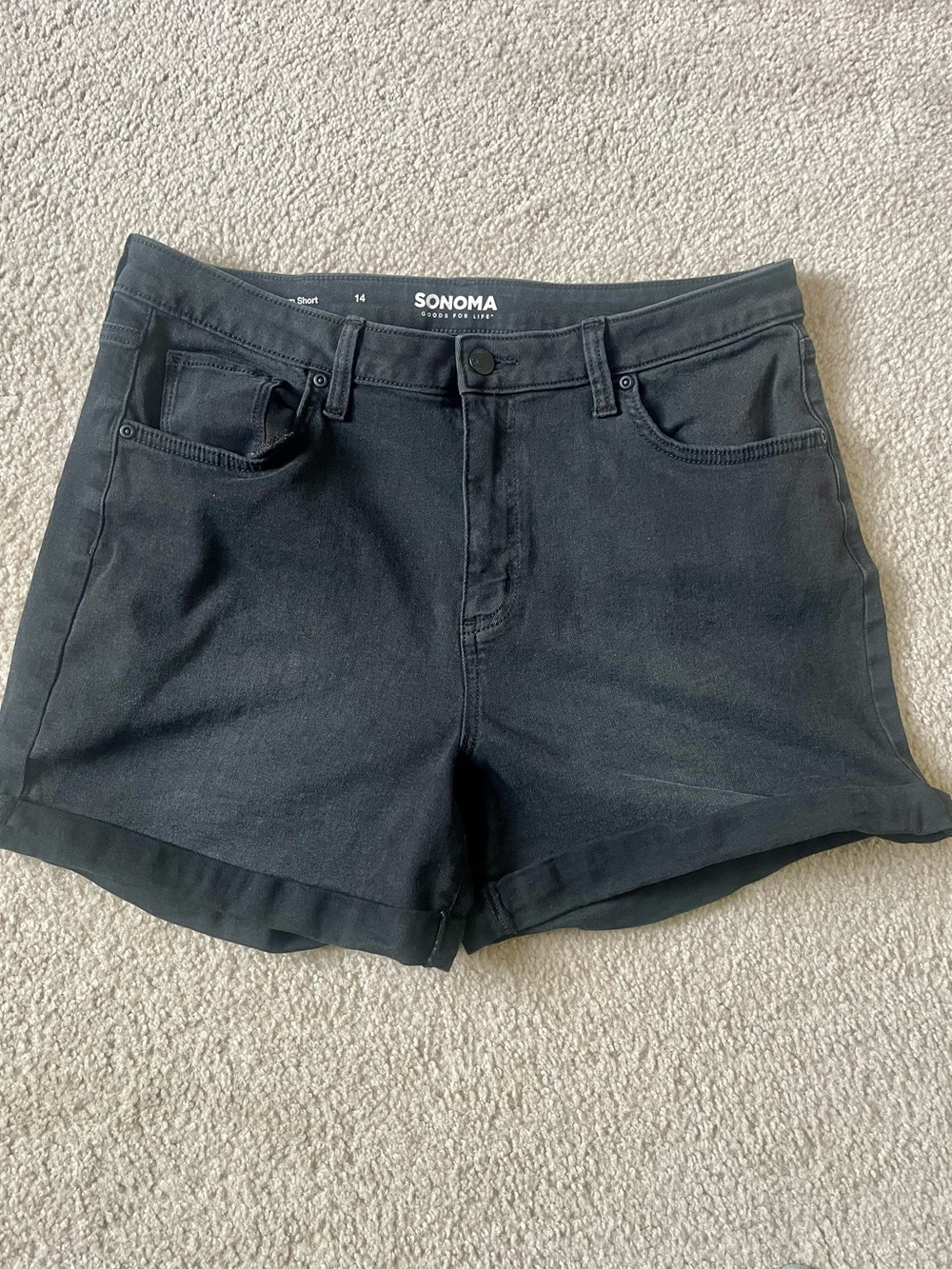 SONOMA Black Women's Denim Shorts